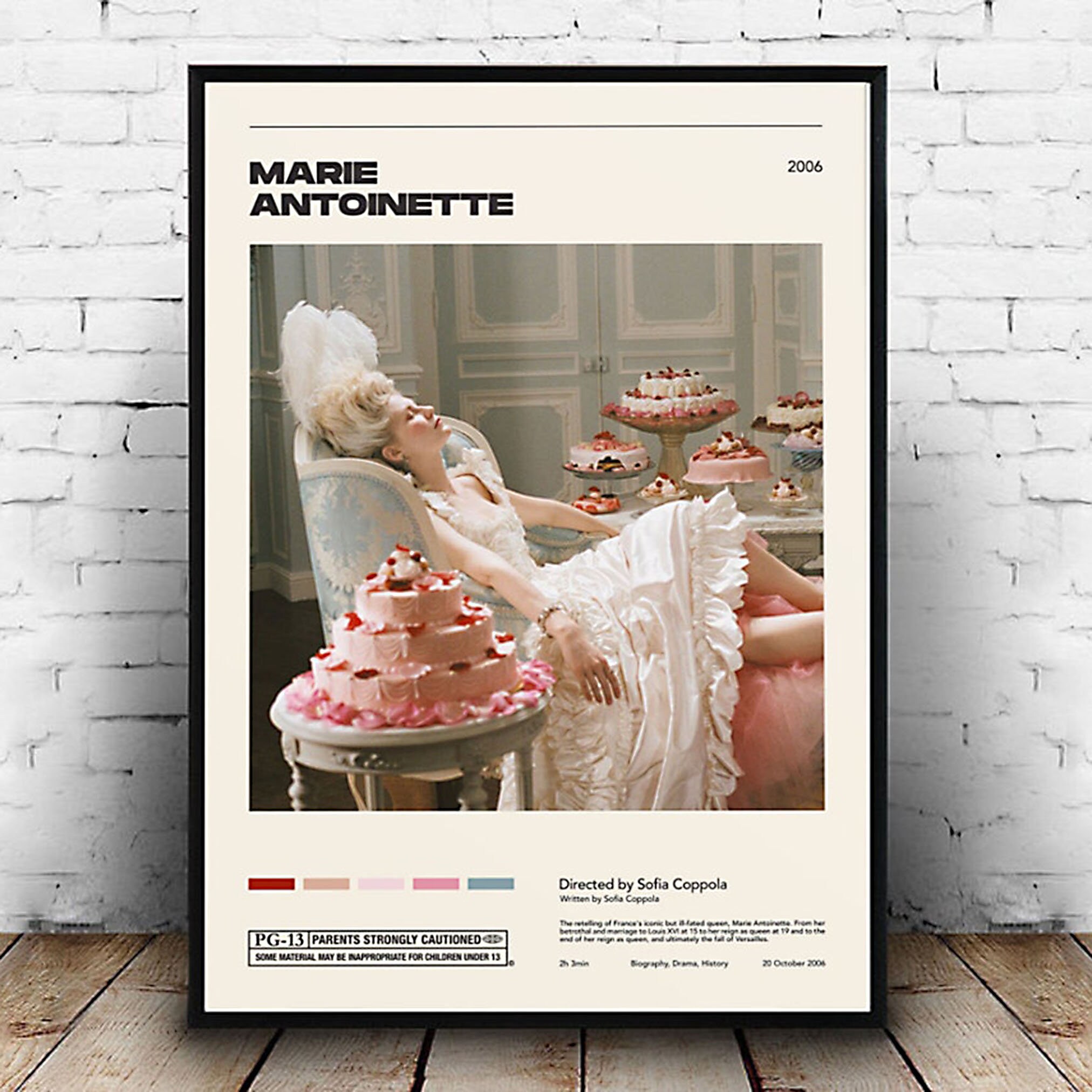 Marie Antoinette Sofia Coppola Vintage Retro Art Print Movie