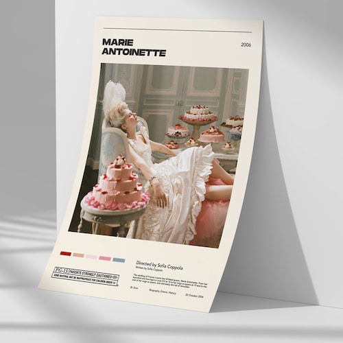Marie Antoinette Sofia Coppola Vintage Retro Art Print Movie
