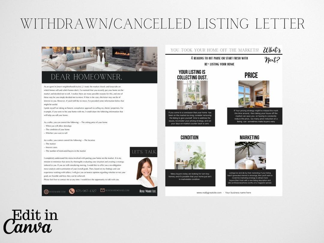 Withdrawn Listing Letter Canceled Listing Letterexpired Listing Letter