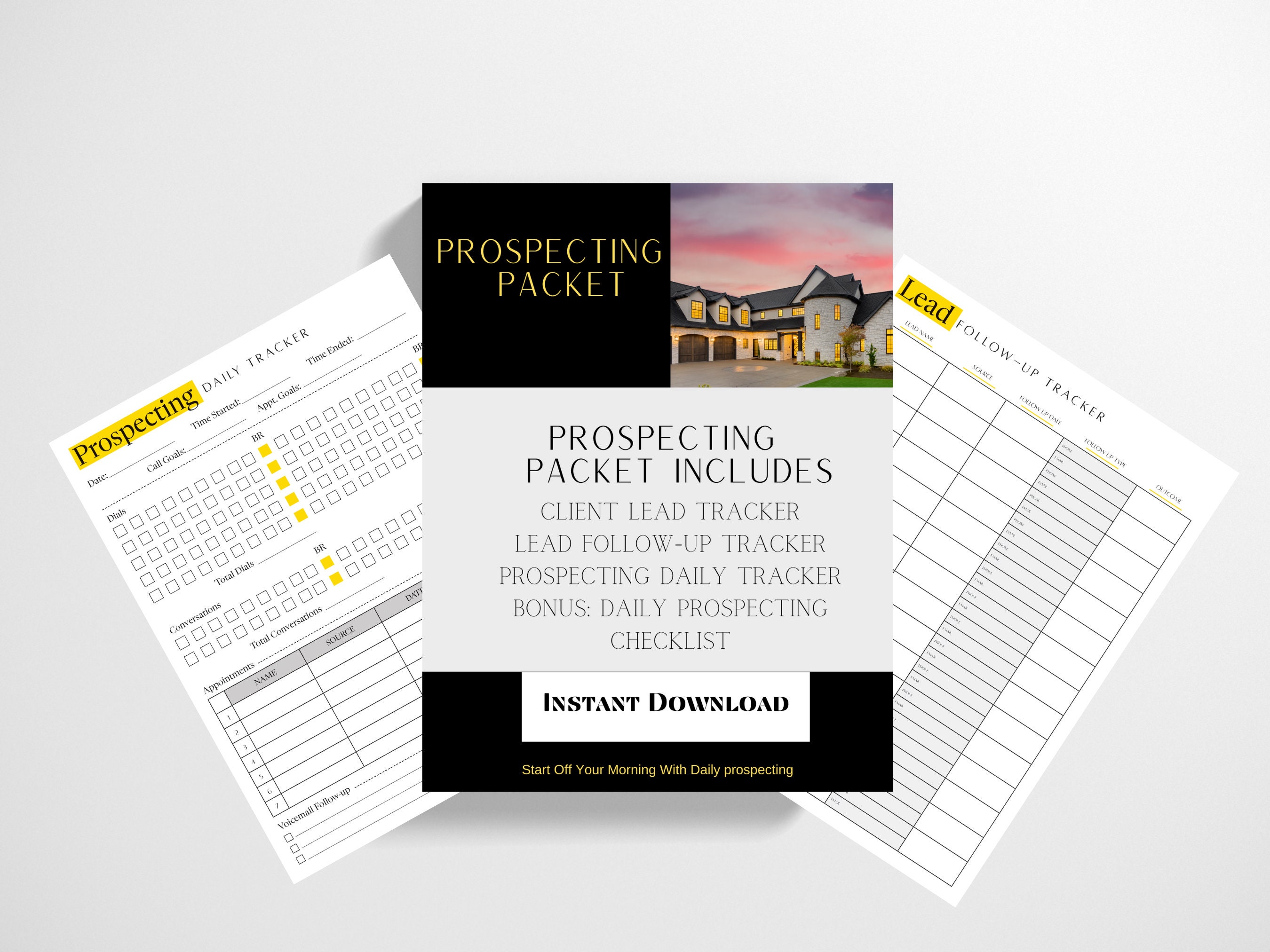 Prospecting packet|Top Producer Call Tracker|Prospecting|Daily Call Tracker|Real Estate Marketing|Daily prospecting Checklist|RealtorPlanner