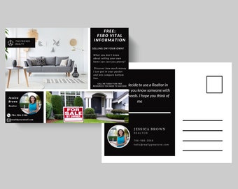 Real Estate FSBO Postcard: Realtor Marketing Template