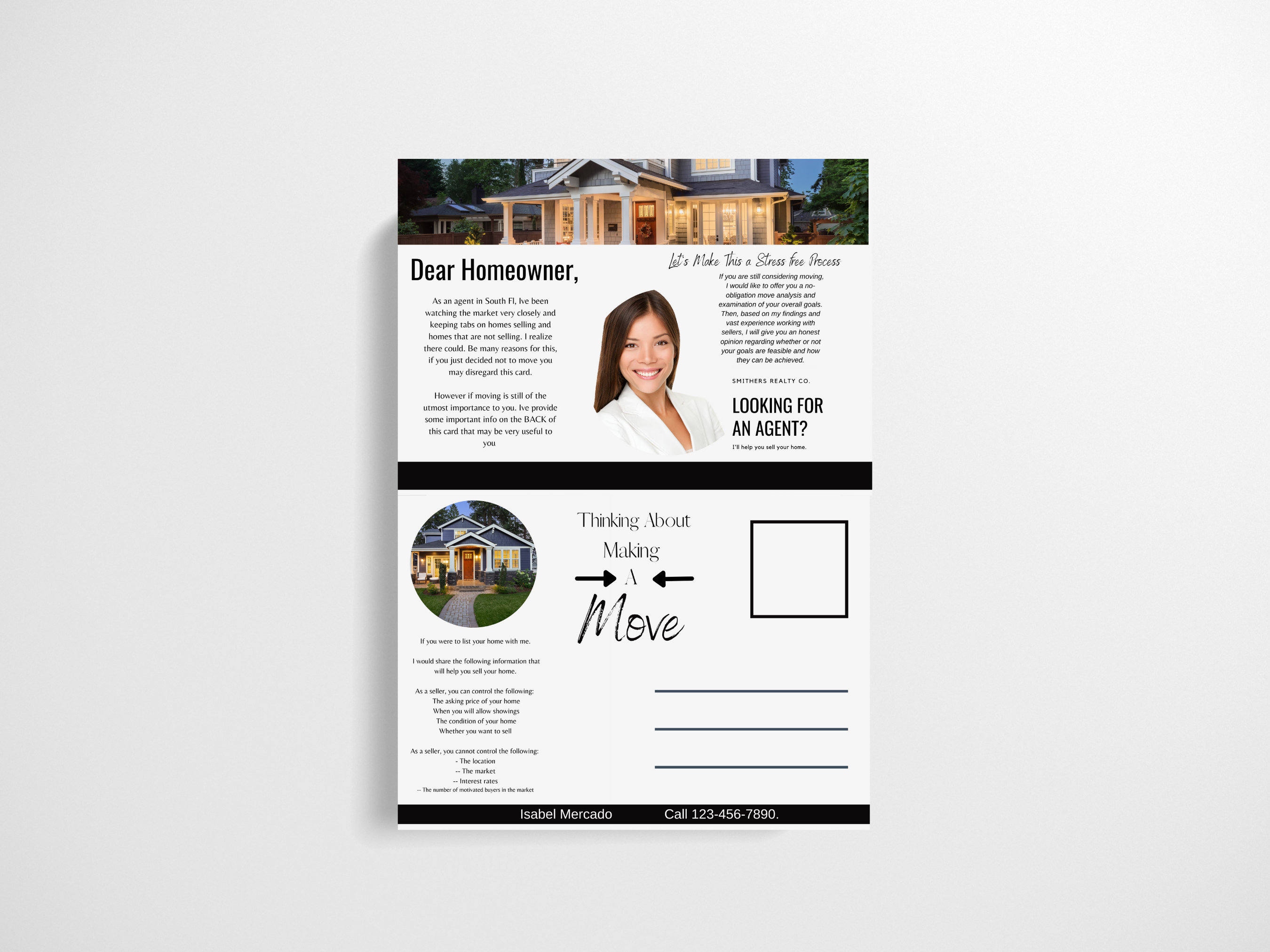 Expired Listing Postcard Template: Real Estate Marketing (canva ...