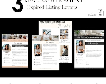 3X Expired Listing Letter|Expired Listing Handout| Real Estate  Marketing|Realtor Farming Mailer| Letter To seller| Real estate agent letter