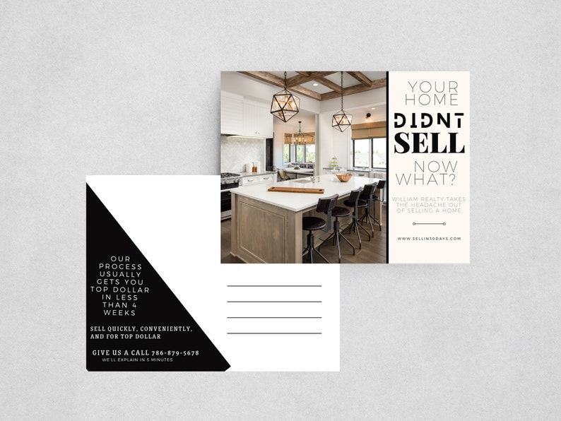 Expired Listing Postcards Expired Listing Handout Home Offer Letter