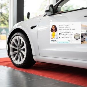 Real estate car magnets - 24x12 Instant Download -1 Printable| Personalized Real Estate Car Magnet| Real Estate Car Decal|Custom Car Magnet