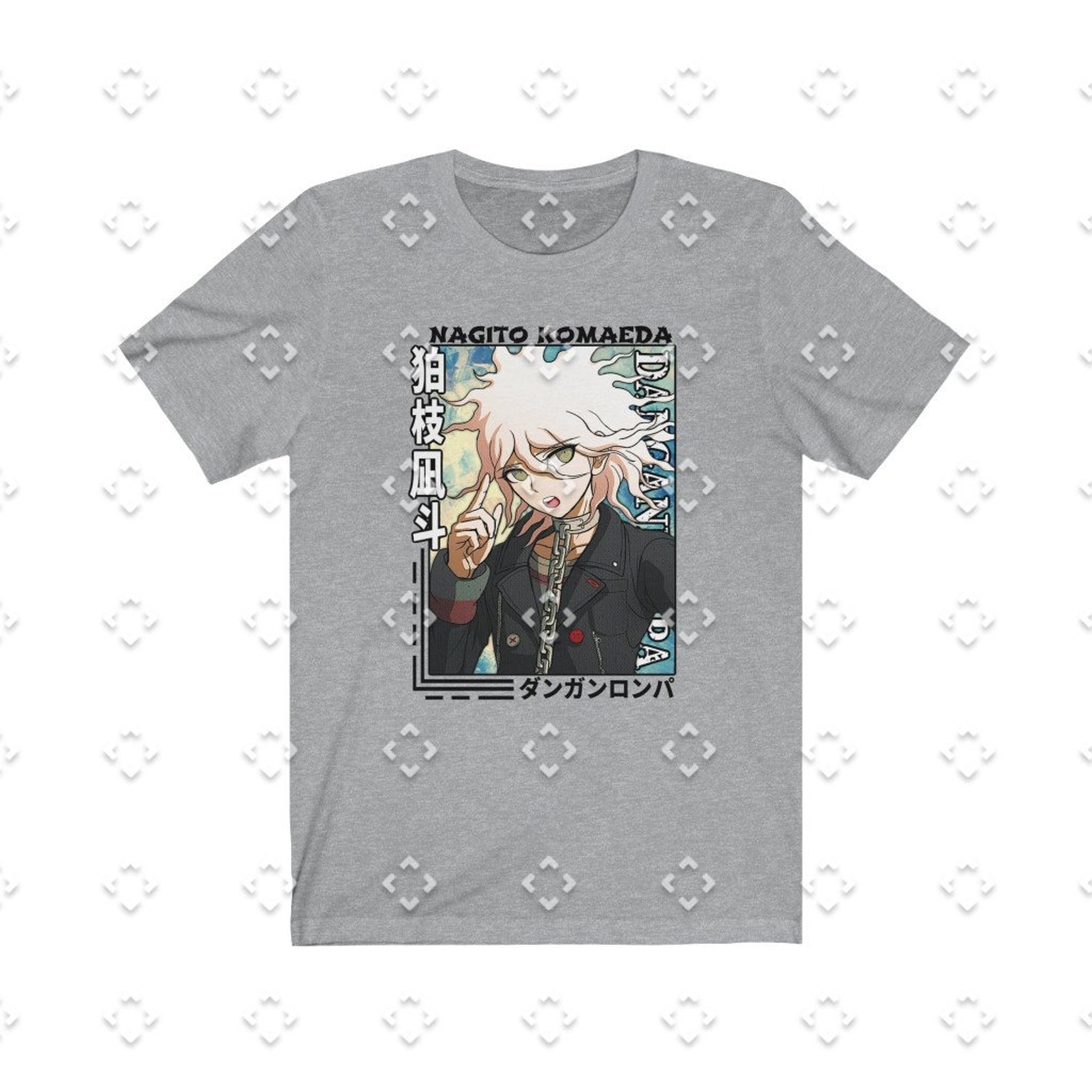 Unisex Tshirt Nagito Komaeda Danganronpa Anime Tee Etsy