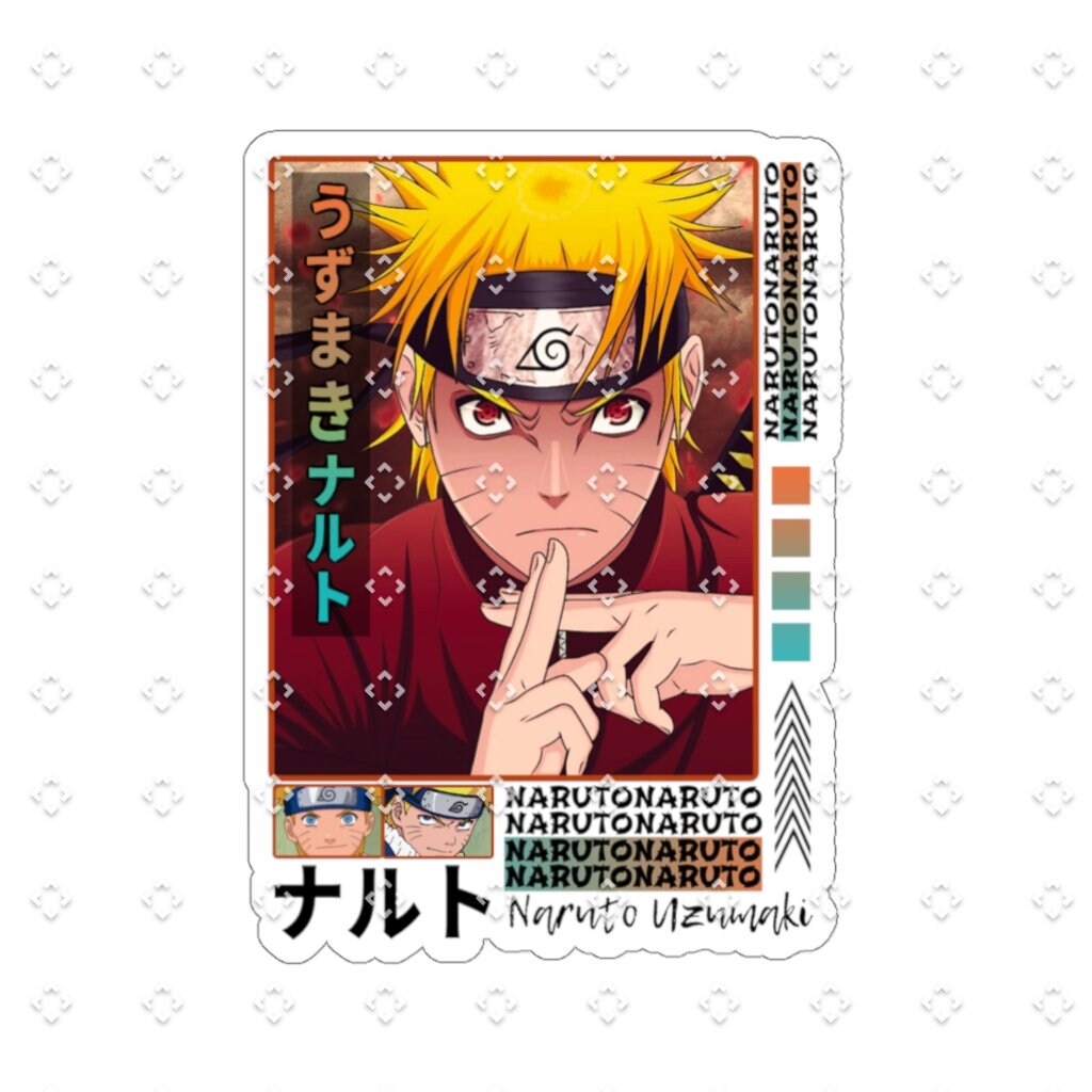 Naruto Sticker Naruto Uzumaki Sticker Boruto Anime Etsy