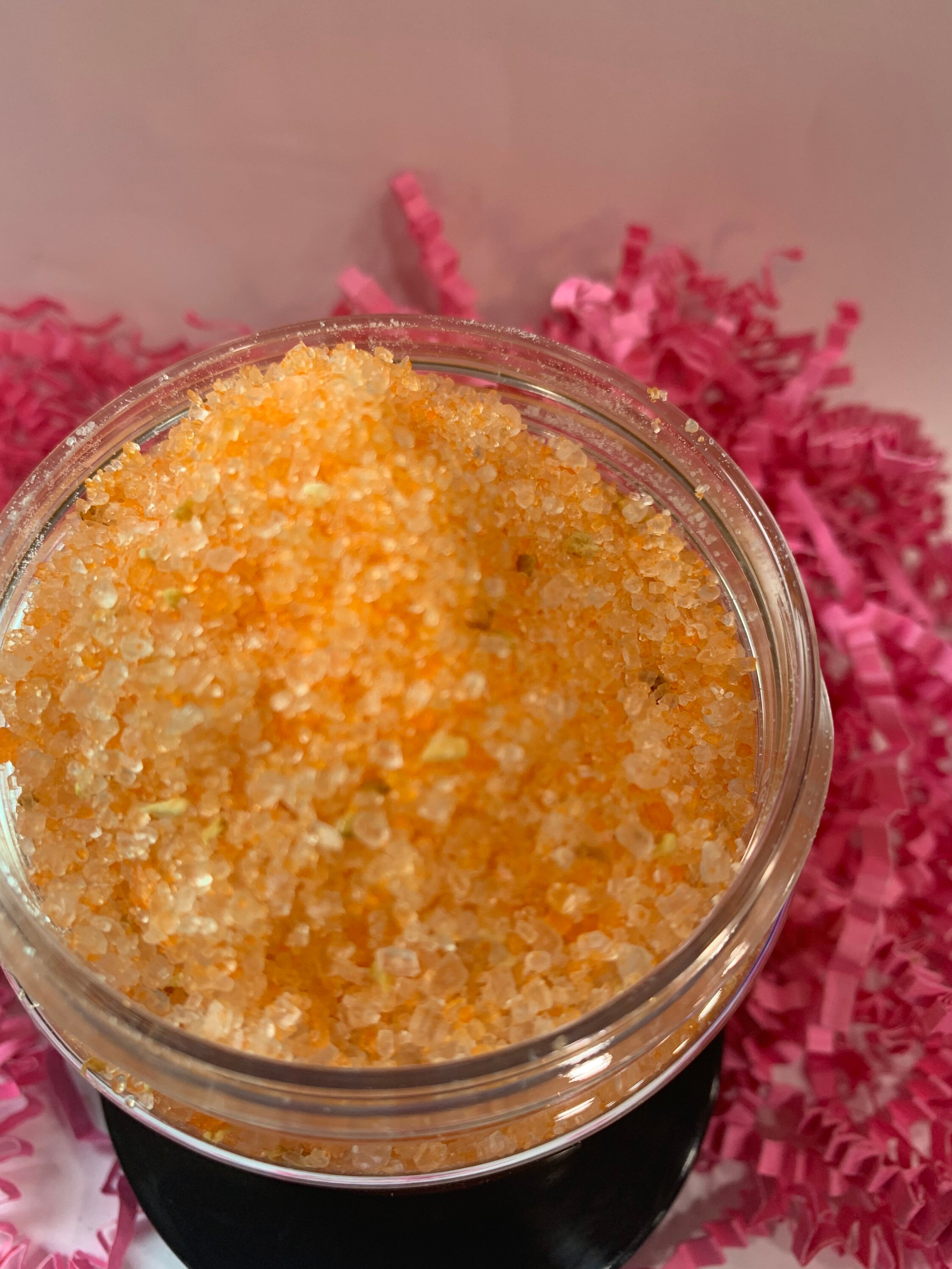 Natural Detox Sweet Orange Bath Salt with Dried Orange Flakes Etsy