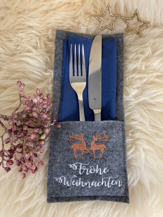 Home & Living Kitchen & Dining Cutlery bag made of felt Dining