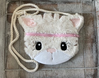 Katzen Tasche für kleines Kind, Kinder Mini Handtasche, Kindertasche, Umhänge Beutel