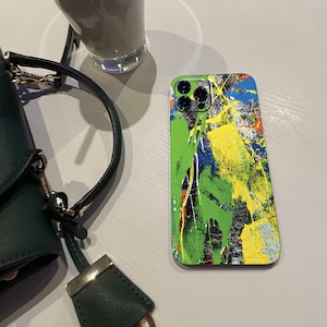 Colorful abstract phone skin (ALL MODELS ) iphone 13, iphone 12 , iphone 12 pro max, iphone 11, iphone 10,iPhone X, Huawei Mate 30 Pro etc