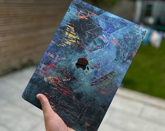 Blauer bunter MacBook-Skin, MacBook-Aufkleber, MacBook-Aufkleber für Laptop