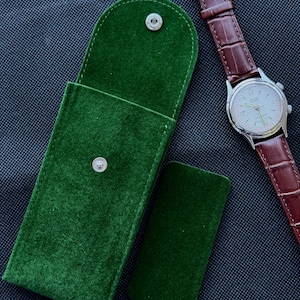 Poljot, Signal, soviétique vintage, mécanique, montre-bracelet, 2612,1, fabriquée en URSS, rare, objet de collection, fonction de signalisation, alarme, bracelet en cuir Green