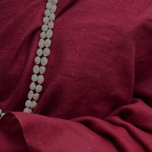 MILAN - Fine Large Meditation Shawl - Burgundy