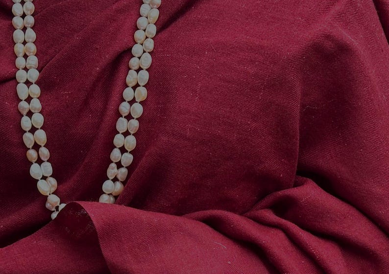 MILAN - Fine Large Meditation Shawl - Burgundy