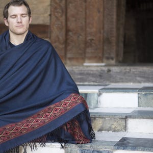 DEVA - Large Meditation Shawls - Blue