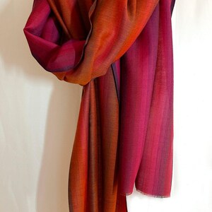 WW-7834 - PURE WOOL stole scarf