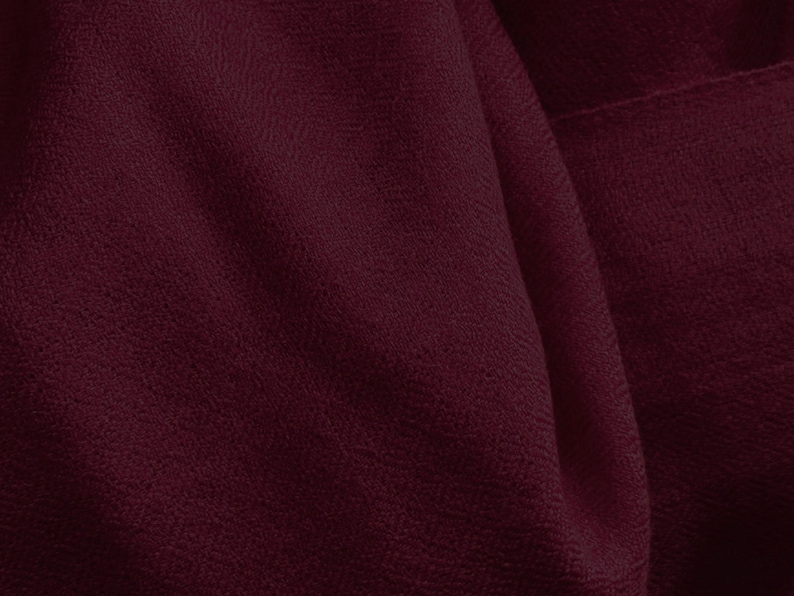 SHUNYATA - Large Merino Wool Shawl - Red Burgundy