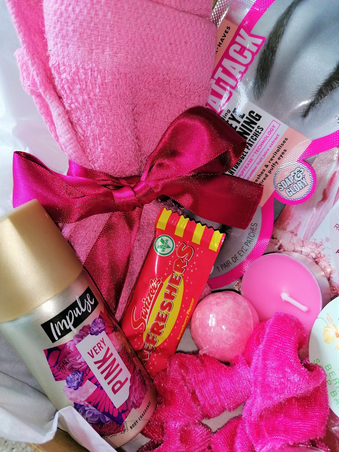 Pretty In Pink Girly Pamper Self Care Hamper Gift Box Gifts Etsy