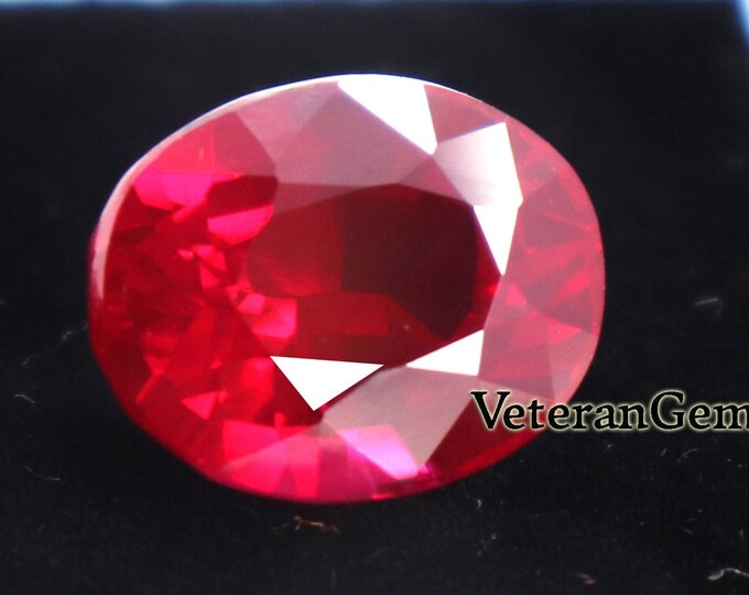 Authentic Ruby Gemstone 10-11CT Oval Cut Red Ruby From Burma Loose Ruby ...