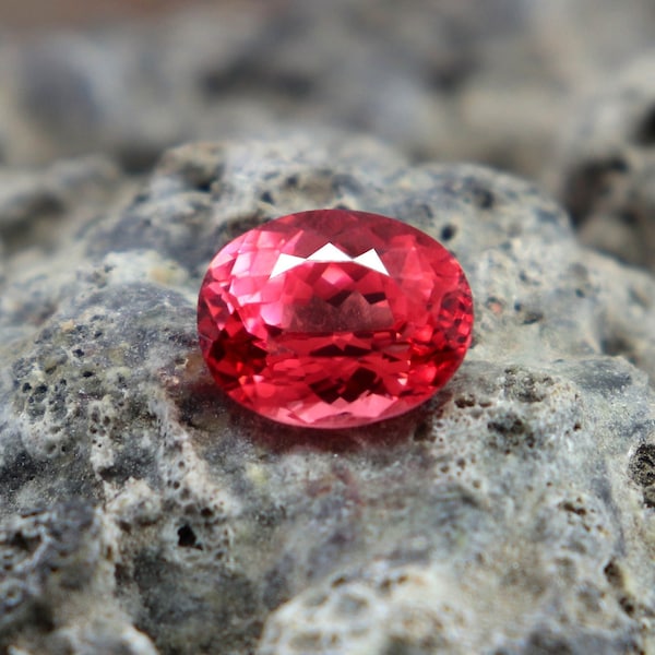 Top Quality Certified Padparadscha Sapphire Gemstone 7.90CT Faceted Padparadscha Sapphire Stone Natural Padparadscha Sapphire Ring Size