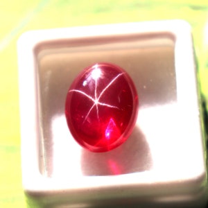 Earth Mined Star Ruby Stone Certified Star Ruby Loose 4.50Ct Cabochon Burmeese Ruby stone Red Ruby Jewellry In Best Quality & Best Price image 1