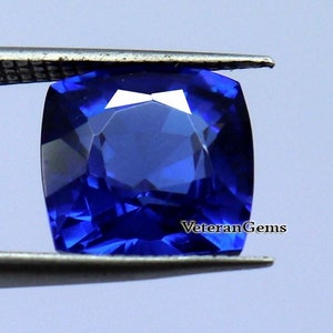 Cushion Cut Faceted Tanzanite Stone 10.90CT Loose Tanzanite Gemstone Natural Tanzanite Ring Size Pendant size Tanzanite For Making Jewellry