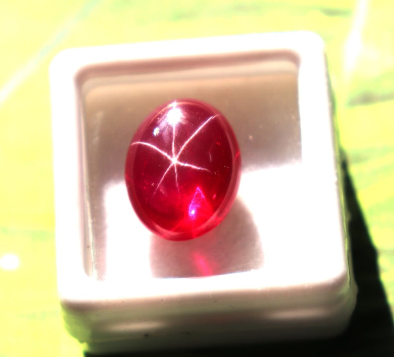 Earth Mined Star Ruby Stone Certified Star Ruby Loose 4.50Ct Cabochon Burmeese Ruby stone Red Ruby Jewellry In Best Quality & Best Price image 1