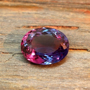 Alexandrite certifiée CGI de qualité AAA Alexandrite multicolore aux couleurs changeantes, taille ovale, pierre précieuse d'Alexandrite extraite de 16 à 18 carats image 2