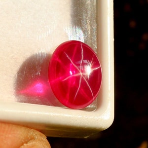 Earth Mined Star Ruby Stone Certified Star Ruby Loose 4.50Ct Cabochon Burmeese Ruby stone Red Ruby Jewellry In Best Quality & Best Price image 4