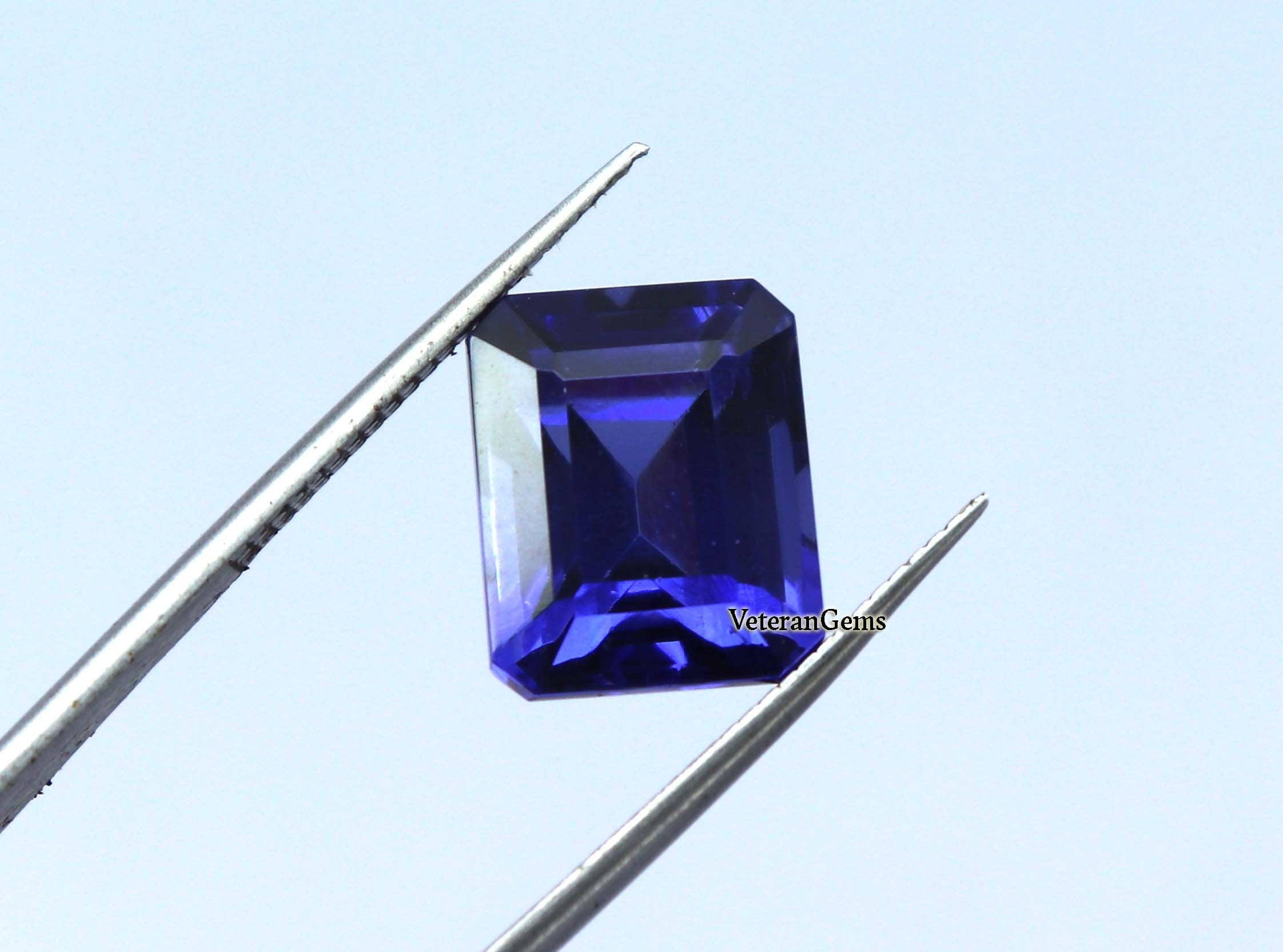 Natural Tanzanite Loose Gemstone 7.80CT Emerald Cut CGI Etsy UK