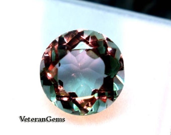 6Carats Natural Alexandrite Round Cut Faceted Multi Color Changing Alexandrite Loose Alexandrite Stone Ring Size Alexandrite Pendant Size