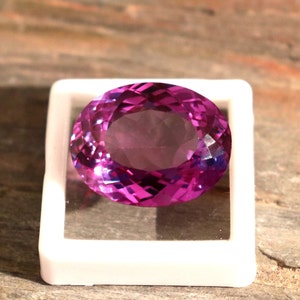 Alexandrite certifiée CGI de qualité AAA Alexandrite multicolore aux couleurs changeantes, taille ovale, pierre précieuse d'Alexandrite extraite de 16 à 18 carats image 5