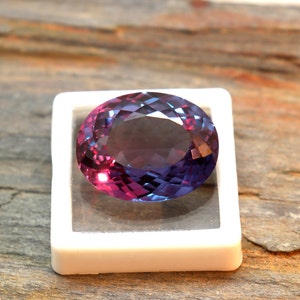 CGI Certified Alexandrite Stone AAA Quality Alexandrite Multi Color Changing Alexandrite Oval Cut 16-18Ct Mined Alexandrite Valuable Stone image 3