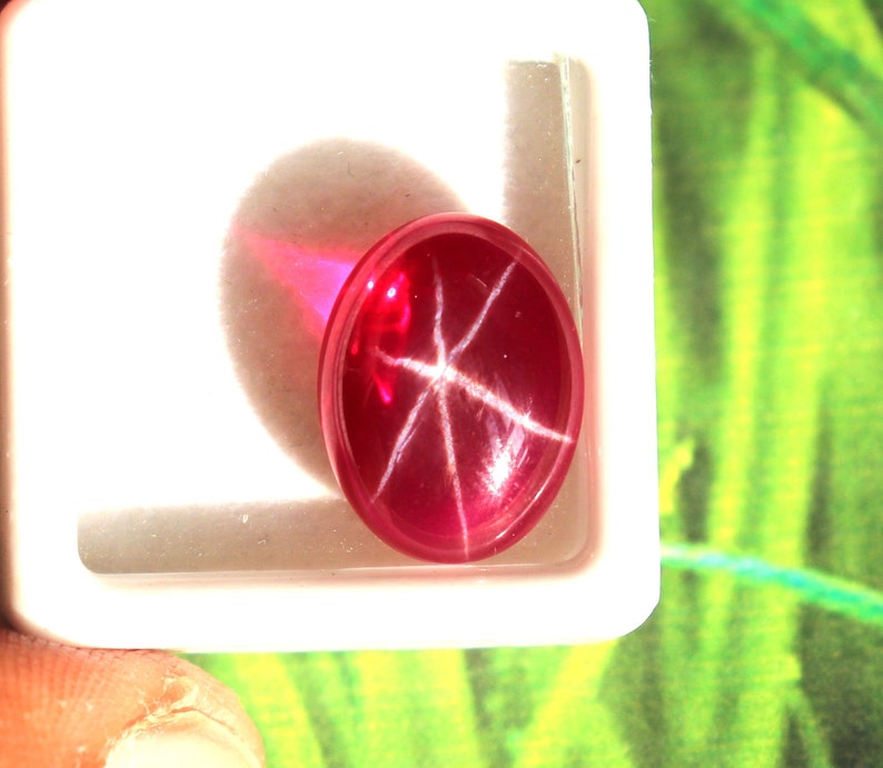 Earth Mined Star Ruby Stone Certified Star Ruby Loose 4.50Ct Cabochon Burmeese Ruby stone Red Ruby Jewellry In Best Quality & Best Price image 3