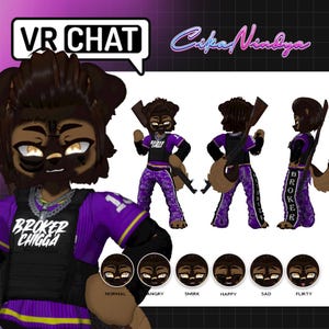 VRChat Furry Avatar | Lil&#39; Chigga VRChat Furry | Quirky and Fun Furry Avatar for VR Adventures | VRChat 3D Model | Customizable VRChat