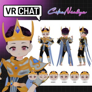 VRChat Avatar | Adorable Chibi-Style 3D Model Tigreal | Virtual Roleplay | Unique VR Avatar| Fun and Playful VR Model | Instant VRChat