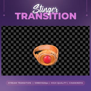 Magic Ring Animated Stinger Transition: Twitch Stream Overlay (WEBM File)