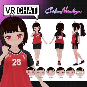 VRChat Avatar | Elegant Female Amelia 3D Character for VRChat | Virtual Worlds | VRChat Quick Avatar | Avatar for VRChat | VRChat 3D Model