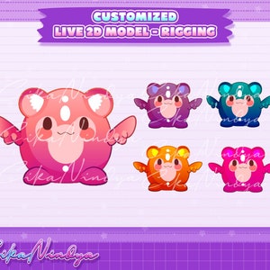Pet Vtuber V12  - Vtuber Model, Vtuber, Cute Vtuber, Kawaii Vtuber, Vtuber Commission, Vtuber Art, Vtuber Rigging, Ready to Use Vtuber Model