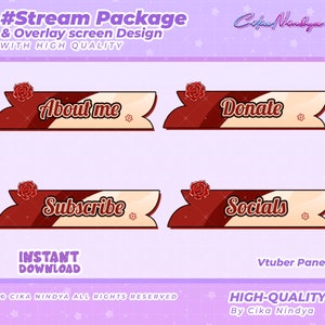 Vtuber Overlay, Gaming Aesthetics, Streamer Fantasy, Virtual Visuals ...