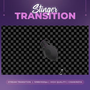 Dard de bombe à impact élevé | Transition de scène animée pour streamers | Transition Twitch | Stinger Twitch | Superposition YouTube