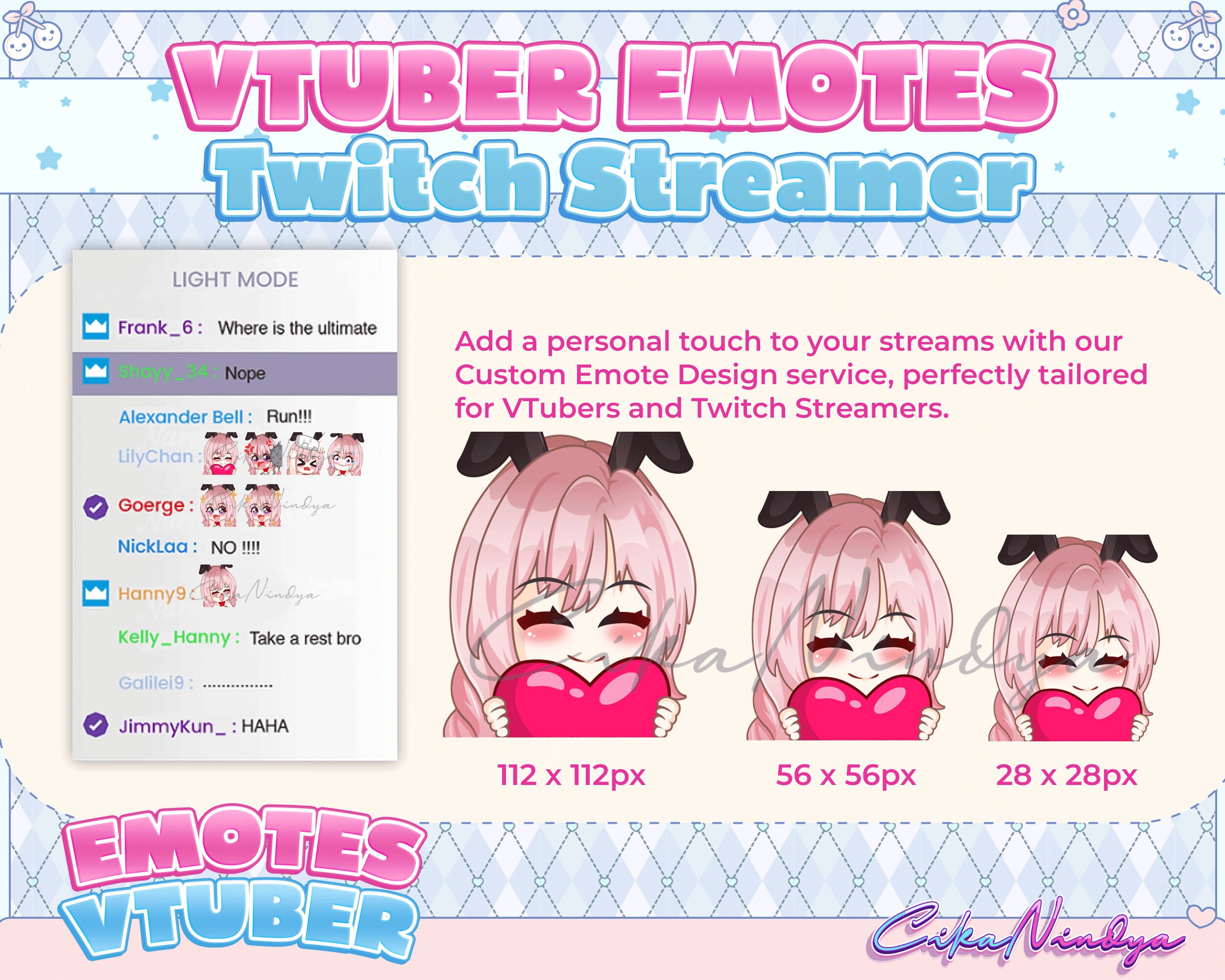 Vtuber Emote Twitch Emote Game Emote Emote Emote Etsy Australia