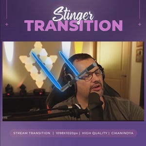 Animated Stinger Transition Sword Shadow Strike for Streaming | Gaming Transition | Samurai Animation | Streaming Graphics