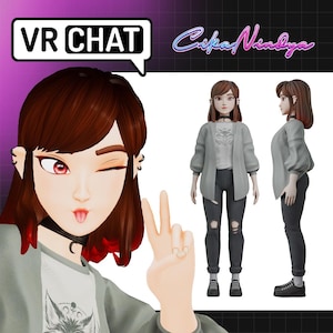 VRChat Avatar | Virtual Reality | Charlotte VRChat | Customizable 3D Character | VRChat Model | Unique VR Avatar