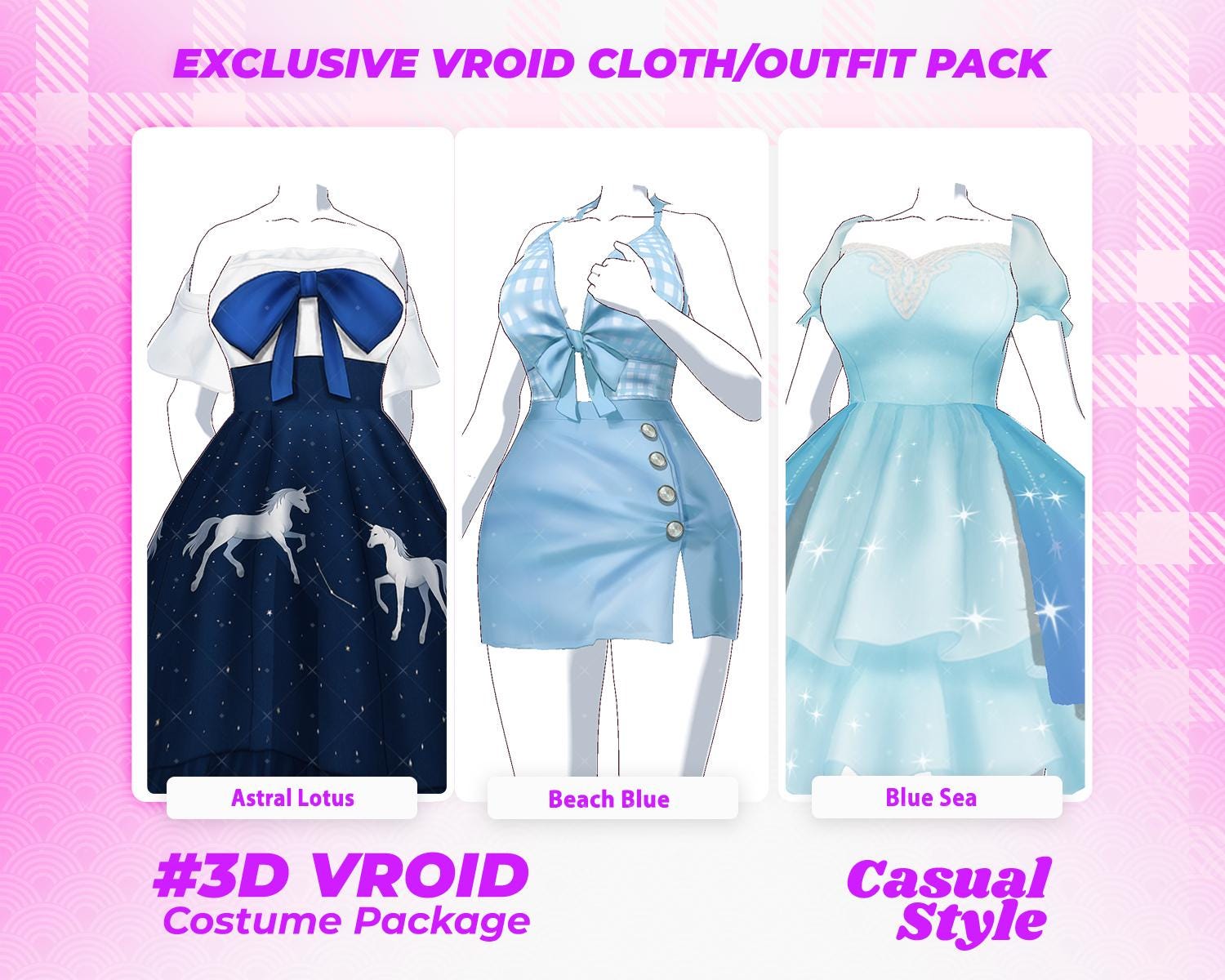 Blue Kawaii Dress Singapore