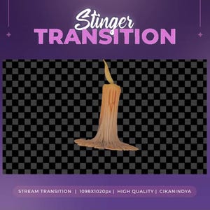 Animated Stinger Transition | Candle Flame Witchy Stream Overlay | Magic Transition | Twitch Stream | Fantasy Overlay