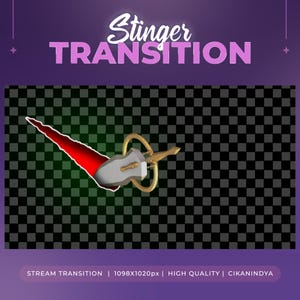 Animated Stinger Transition Silver Edge | Sharp Sword Strike FX | Stream Overlay | Twitch Animation | YouTube Transition