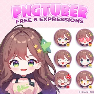 PNG Tuber | Boost Viewer Retention with Girl PNG Tuber in Cute Sexy Outfit | Free 6 Poses | Premade Vtuber | Vtuber Avatar | Pngtuber Twitch