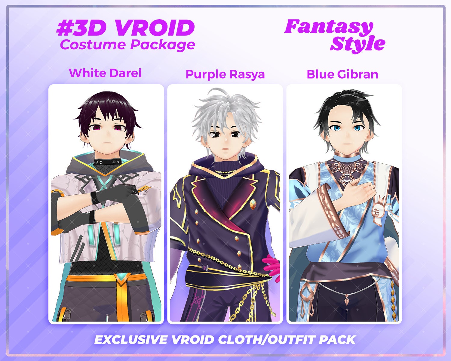 Stream in Style with Essential Casual VRoid Clothing Pack for Virtual Creators - VRoid Clothes Pack, Costume, Vroid, Clothes, Kawaii Clothes